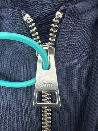 탑아미 / 아미 2025년형 화이트 와펜 후드집업 white badge zipper hoodie