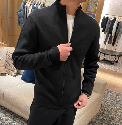 대리석 / 디올 CD 로고 울 블렌드 니트 집업