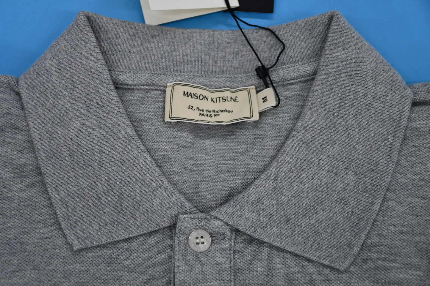 탑키츠네 / 메종키츠네 남여공용 삼색폭스 반팔 폴로셔츠