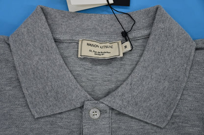 탑키츠네 / 메종키츠네 남여공용 삼색폭스 반팔 폴로셔츠