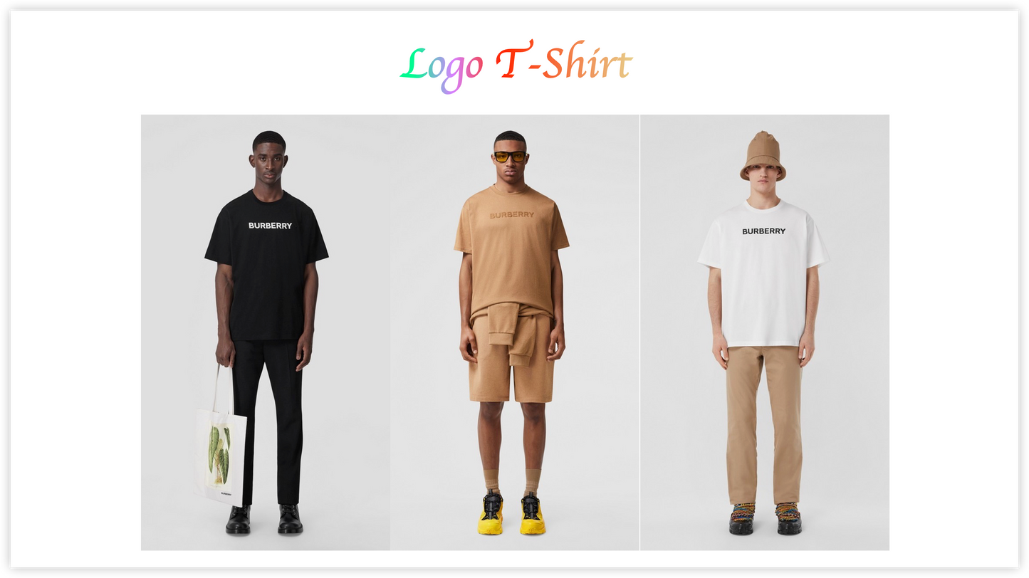 탑몽클x / 버버리 Flocking  남성 반팔 티셔츠