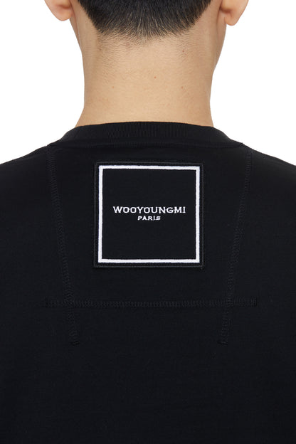 탑우영미 / 우영미 반팔티 , 코튼 스퀘어 라벨 티셔츠