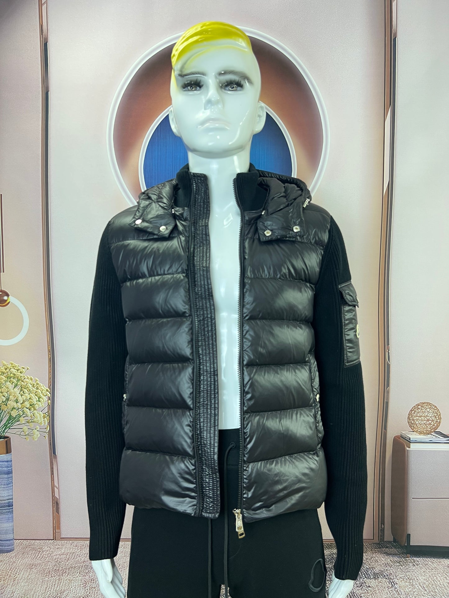 탑몽클 / MC 모자 스트라이프 맨투맨