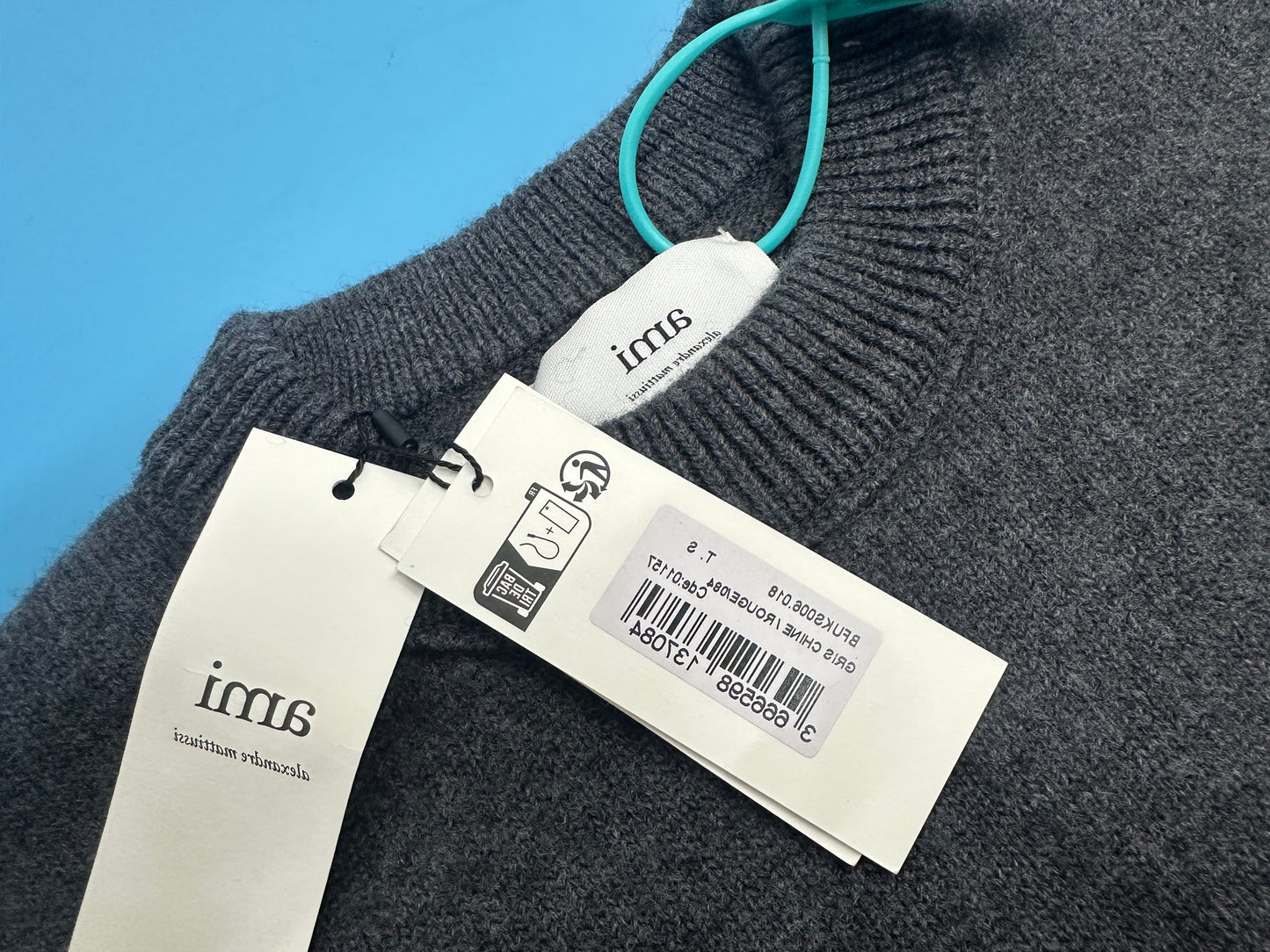 탑아미 / 아미  24 레드 빅로고 라운드 니트