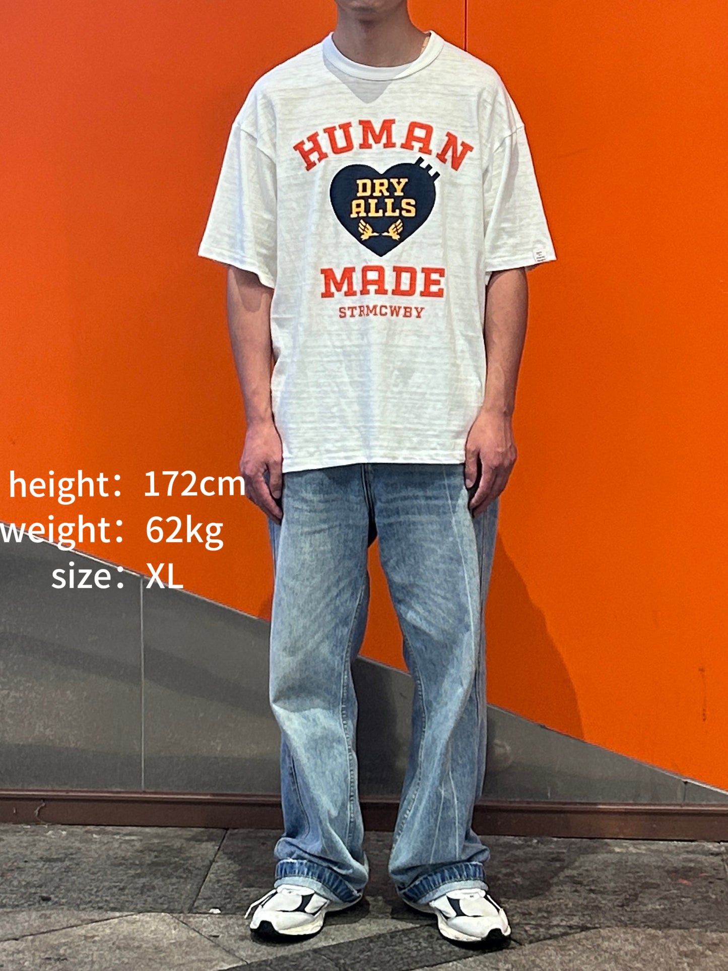 kka / 휴먼메이드 반팔티 , HUAMN MADE 하트 반팔