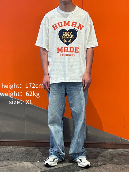 kka / 휴먼메이드 반팔티 , HUAMN MADE 하트 반팔