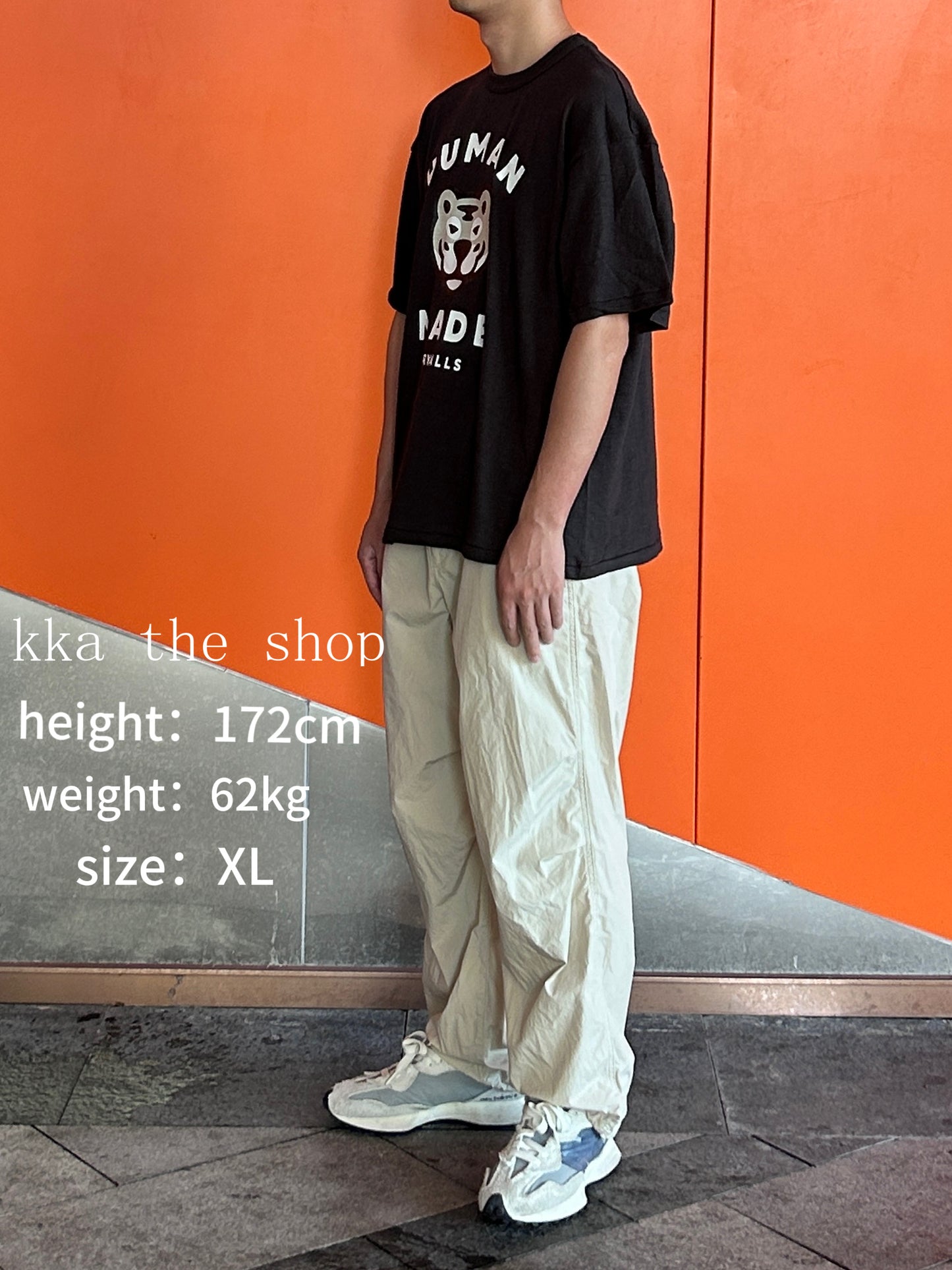 kka / 휴먼메이드 반팔티 ,  HUMAN MADE Tiger short sleeve black