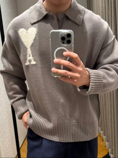 탑아미 / 아미 알파카 라운드 니트 알파카 스웨터