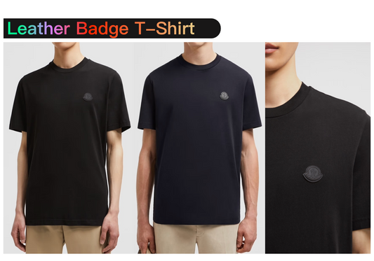 탑몽클X  / MC 가죽 로고 티셔츠