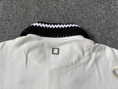 베어 / 우영미 니트넥 폴로 화이트 카라티