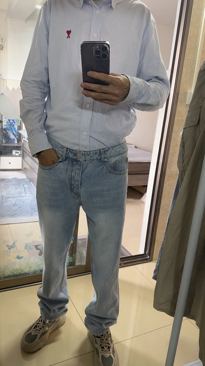 탑아미 / 메탈 하트 로고 청바지