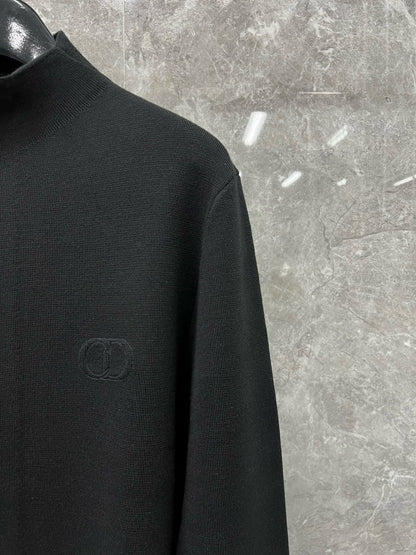 대리석 / 디올 CD 로고 울 블렌드 니트 집업