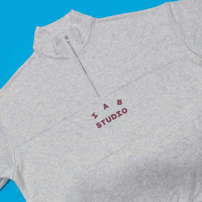 탑아이앱 / 아이앱 하프 집업 오트밀 버건디