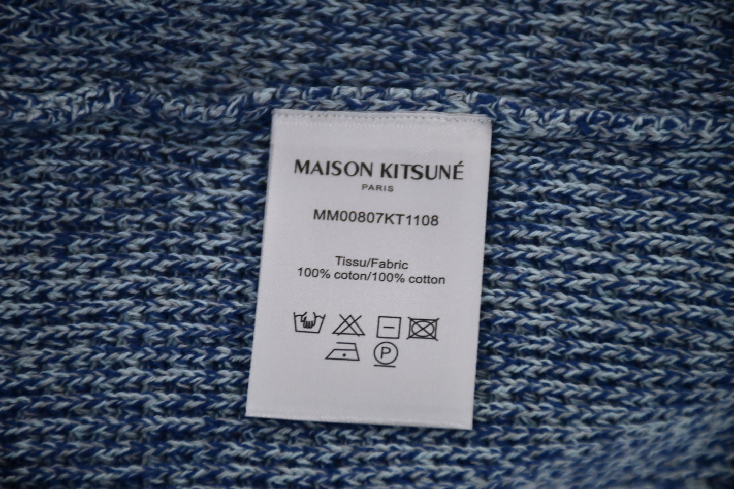 탑키츠네 / 메종키츠네 남녀 공용 라운드 니트 풀오버 니트