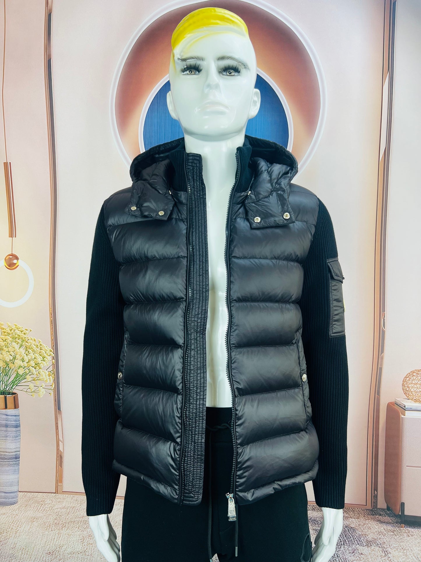 탑몽클 / MC 모자 스트라이프 맨투맨