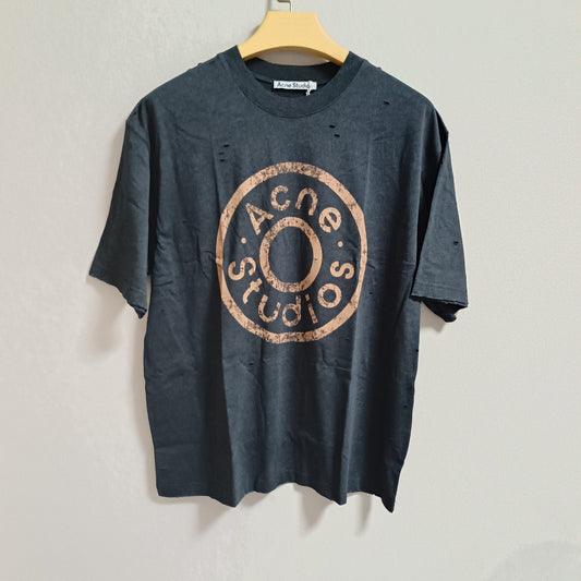 탑아크네 / 아크네스튜디오  버튼 로고 티셔츠