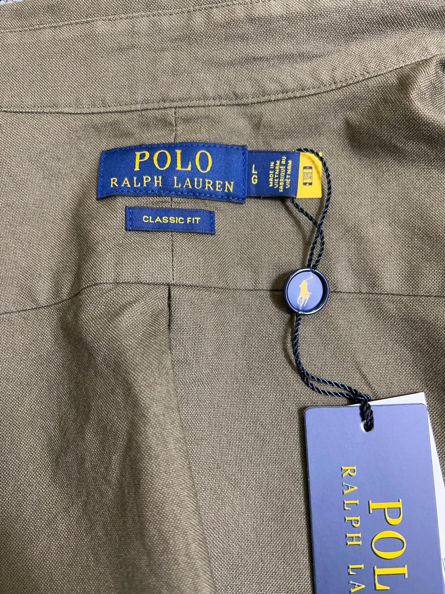 탑폴로 / 폴로 셔츠 , 클래식한 핏 그린 옥스퍼드 셔츠