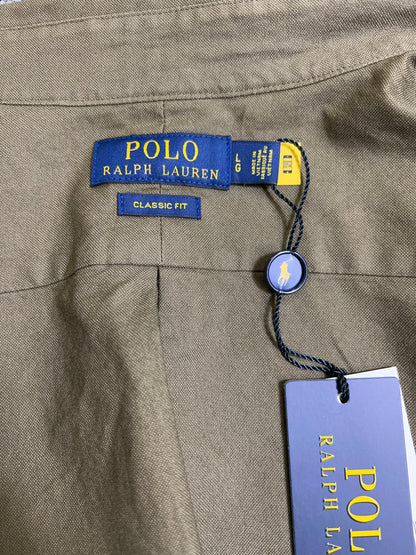 탑폴로 / 폴로 셔츠 , 클래식한 핏 그린 옥스퍼드 셔츠