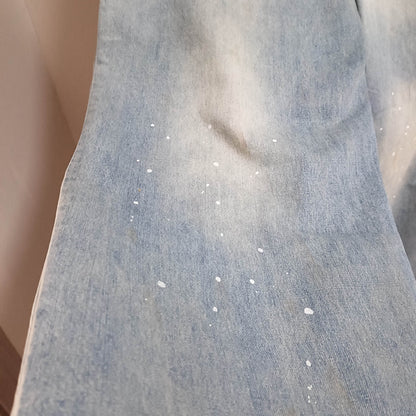 탑아크네 / 아크네스튜디오  오버핏 페인트스타일 데님팬츠