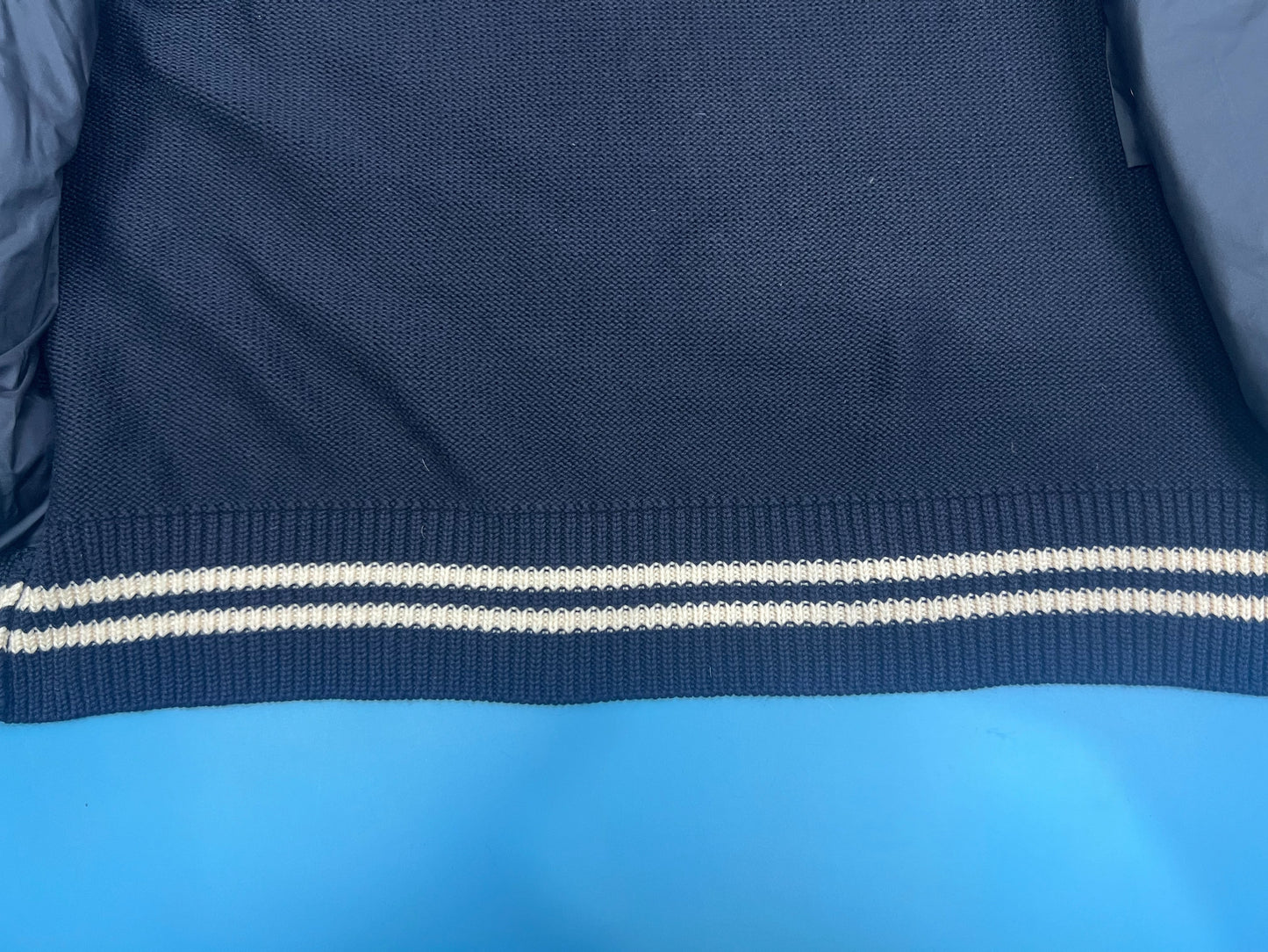 탑몽클 / MC 스트라이프 커프 면 카디건