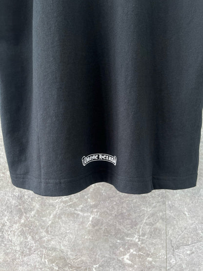 대리석 / 크롬하츠 넥로고 워싱 반팔 티셔츠