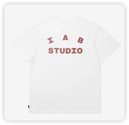 탑아이앱 / 아이앱 티셔츠 화이트 버건디