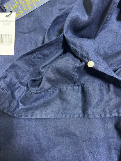 탑폴로 / 폴로 클래식핏 린넨 셔츠 네이비