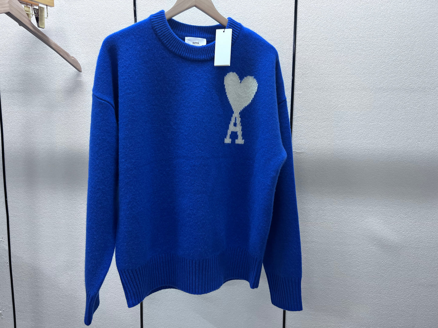 탑아미 / 아미 캐시미어 화이트 빅 사이즈 스웨터