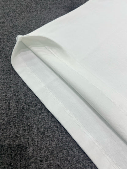 대리석 / 디올 별빛 로고 자수 반팔티셔츠 화이트