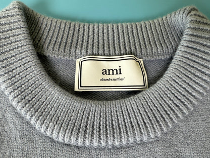 탑아미 / 아미 스틸 블루 울 스웨터