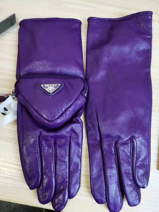 미스터리 / 프라다 장갑 (블랙/퍼플)