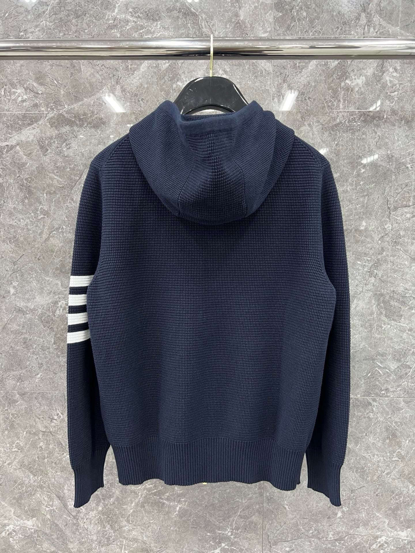 대리석 / 톰브라운 사선 완장 와플 후드 집업