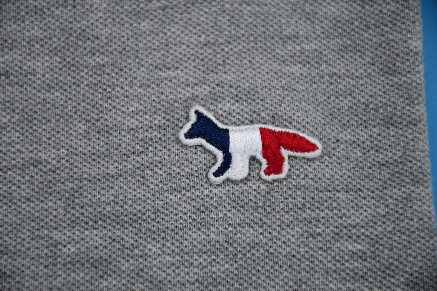 탑키츠네 / 메종키츠네 남여공용 삼색폭스 반팔 폴로셔츠