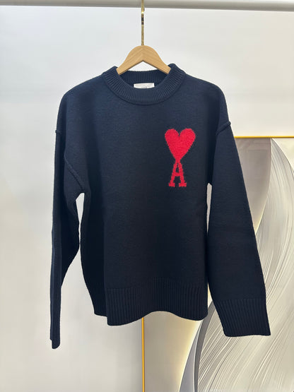 탑아미 / 아미  24 레드 빅로고 라운드 니트