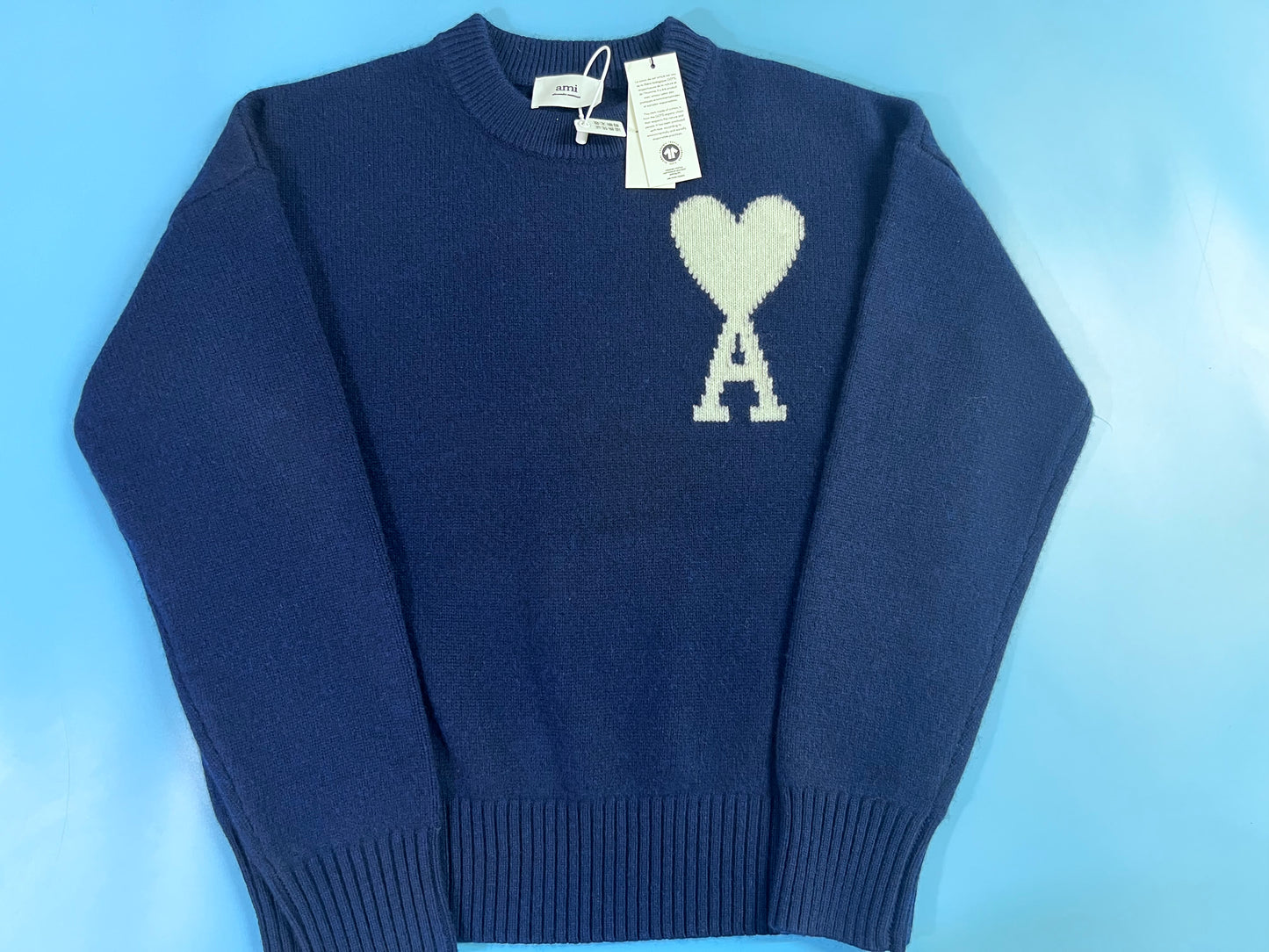 탑아미 / 아미 캐시미어 화이트 빅 사이즈 스웨터