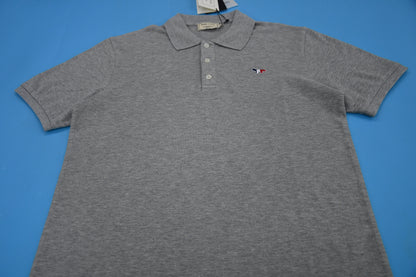 탑키츠네 / 메종키츠네 남여공용 삼색폭스 반팔 폴로셔츠