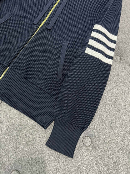 대리석 / 톰브라운 사선 완장 와플 후드 집업