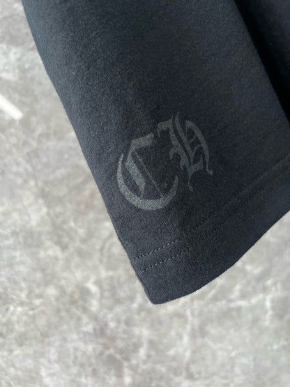 대리석 / 크롬하츠 넥로고 워싱 반팔 티셔츠