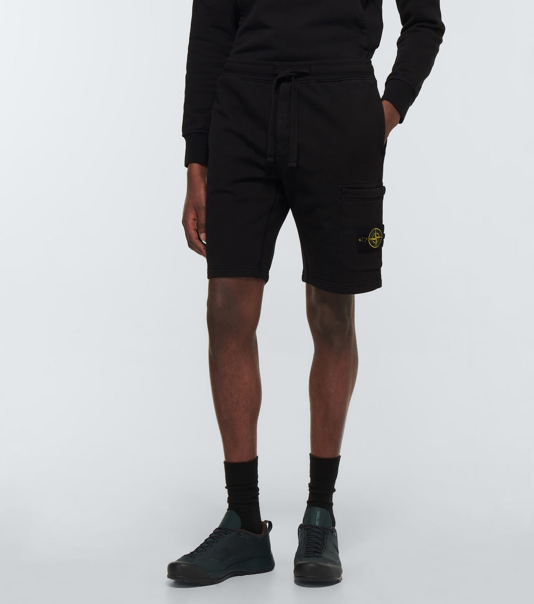 탑몽클x/스톤아일랜드 남성 Cotton Shorts 면 팬츠