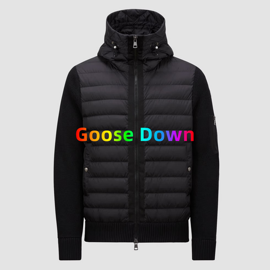 탑몽클 / MC 구스다운 후드 울 카디건