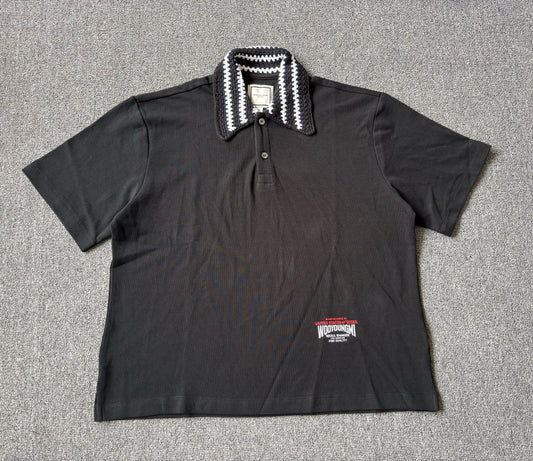 베어 / 우영미 니트넥 폴로 블랙 카라티