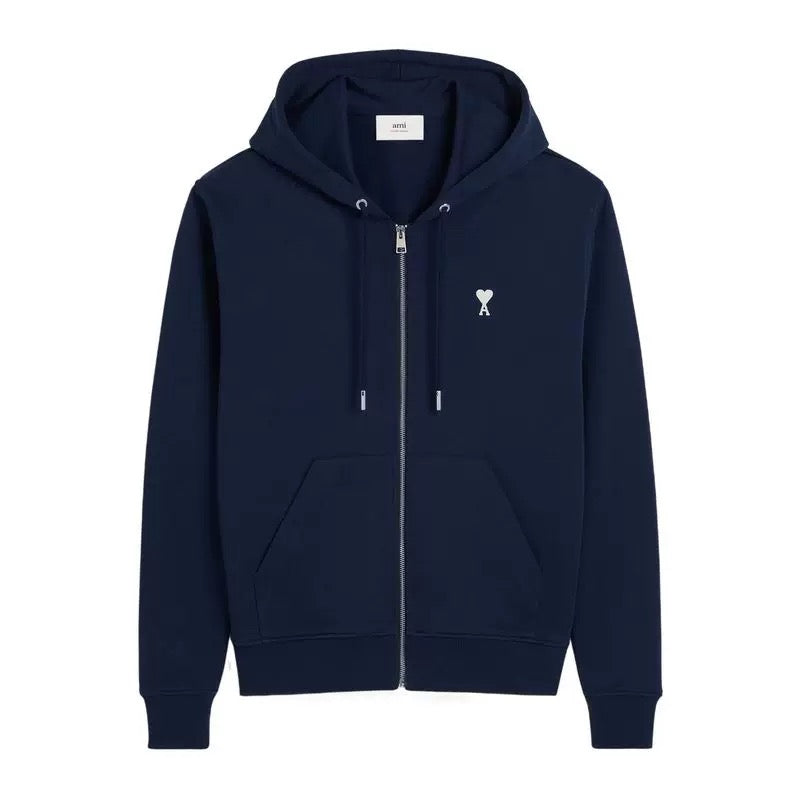 탑아미 / 아미 2025년형 화이트 와펜 후드집업 white badge zipper hoodie