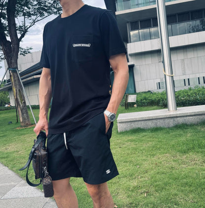 대리석 / 24SS 크롬하츠 X 매티보이 로고 포켓 티셔츠