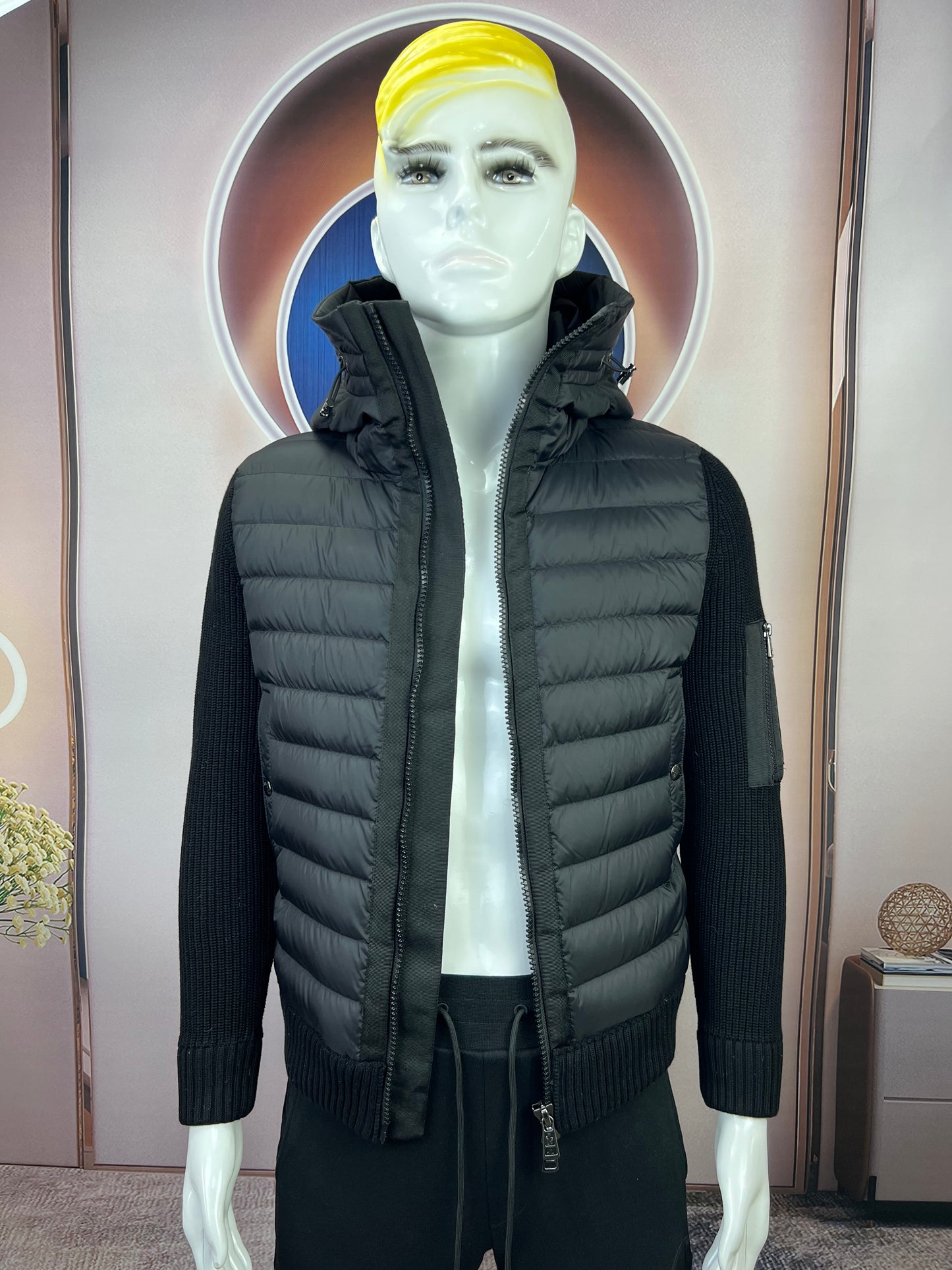 탑몽클 / MC 후드 니트 다운