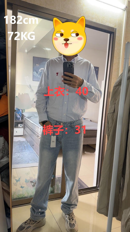 탑아미 / 메탈 하트 로고 청바지