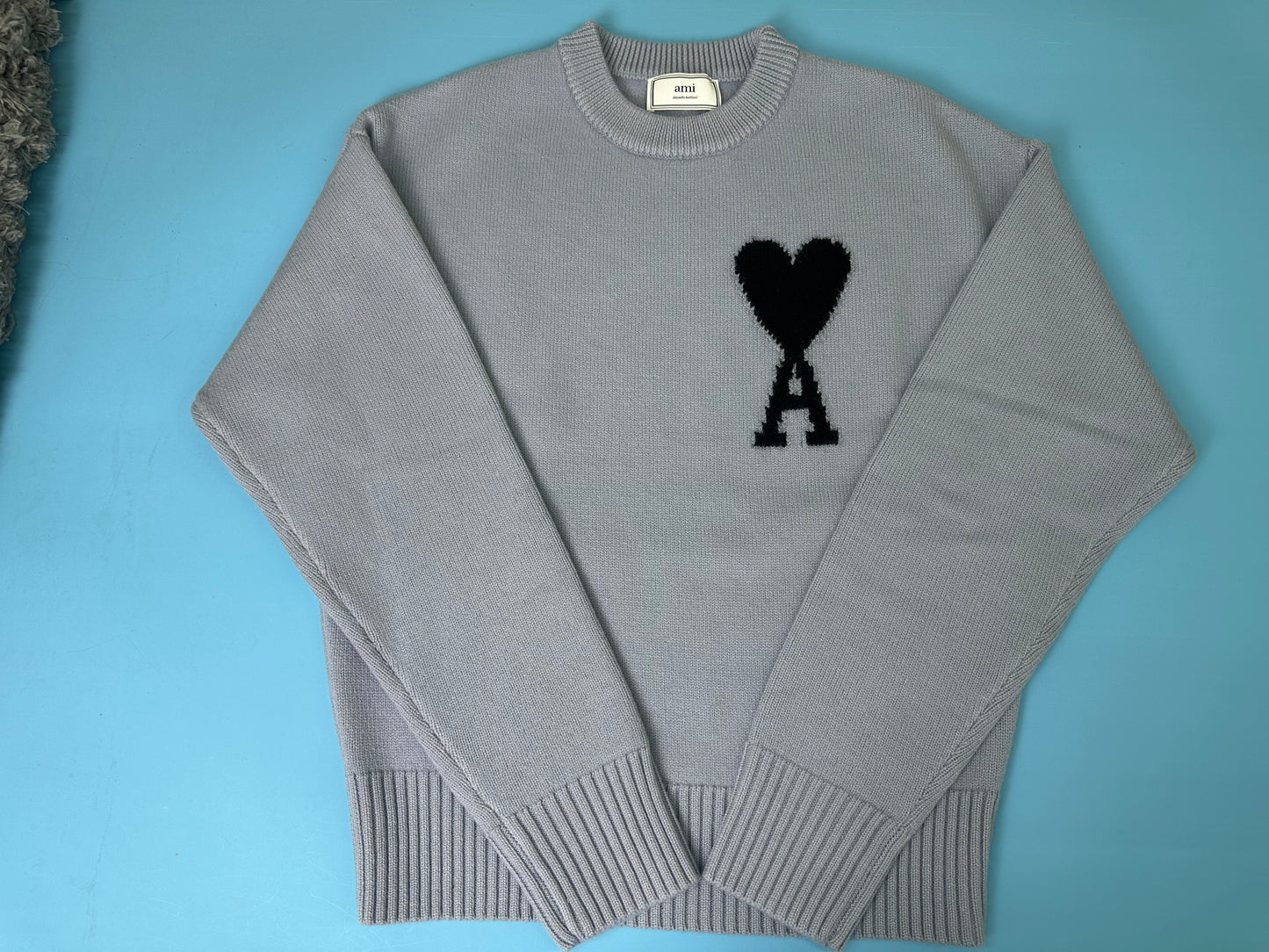 탑아미 / 아미 스틸 블루 울 스웨터