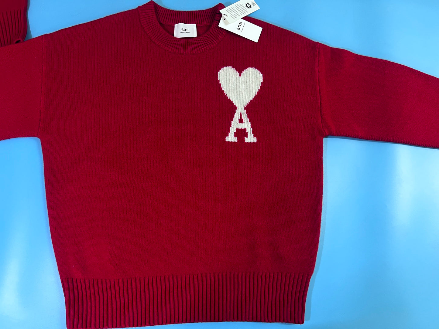 탑아미 / 아미 캐시미어 화이트 빅 사이즈 스웨터