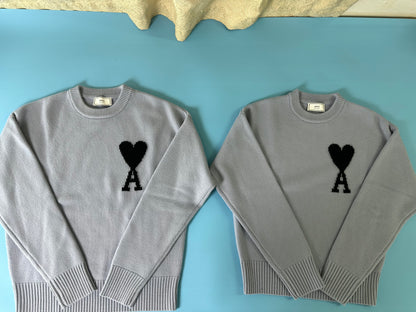 탑아미 / 아미 스틸 블루 울 스웨터