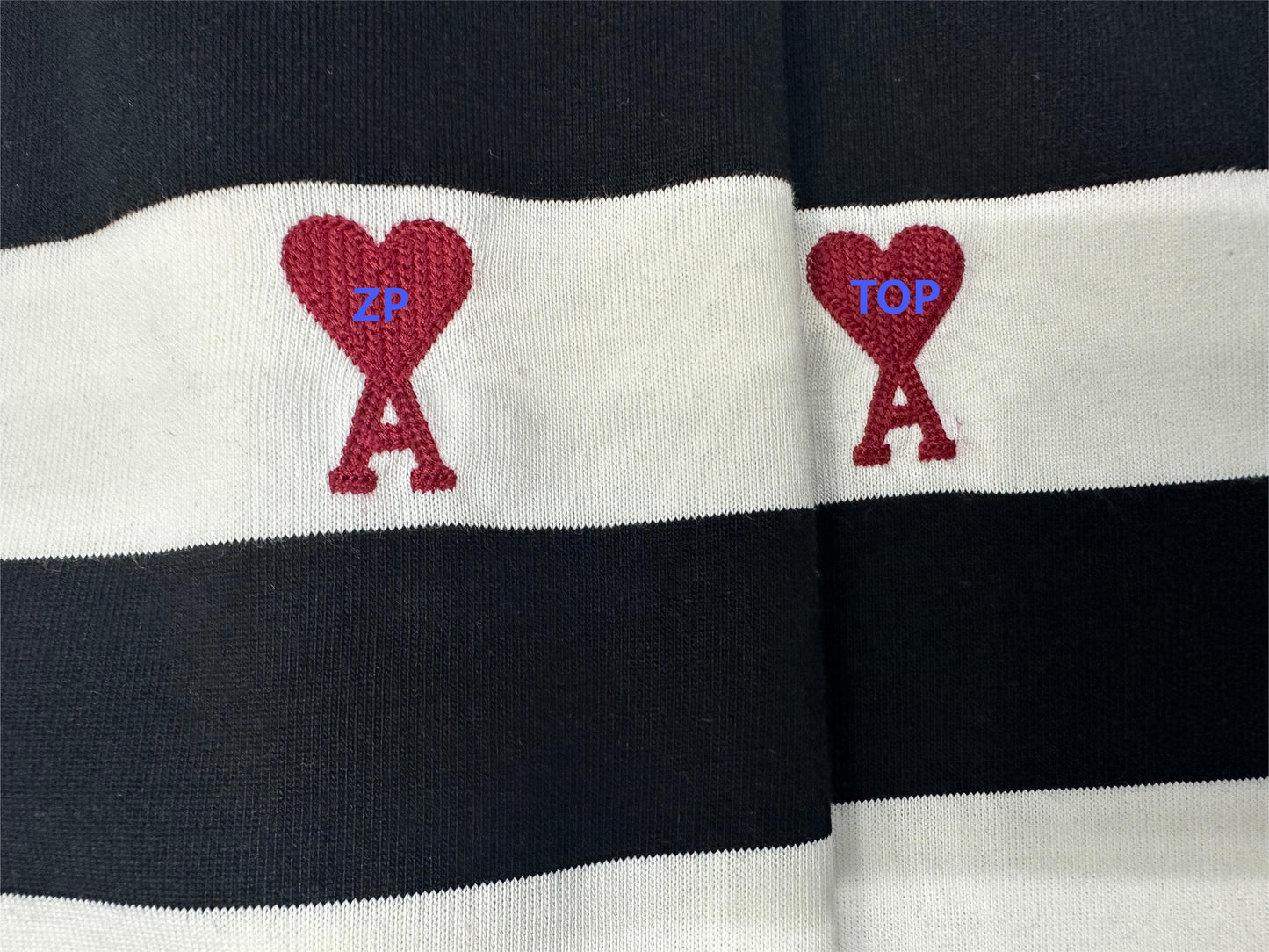 탑아미 / 아미 스몰로고 단가라 반팔티