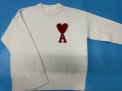 탑아미 / 아미  24 레드 빅로고 라운드 니트